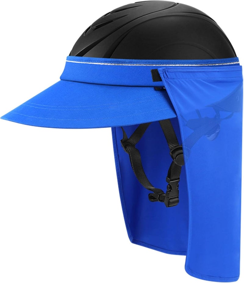 Tontron Horsriding Helmet Visor |Helmet Sunshade with Removable Neck Flap - Image 2